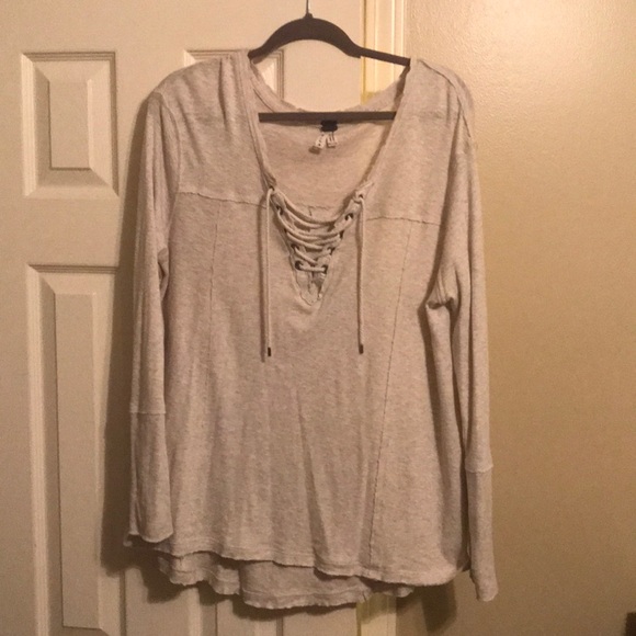 Free People Tops - Free People lace up shirt